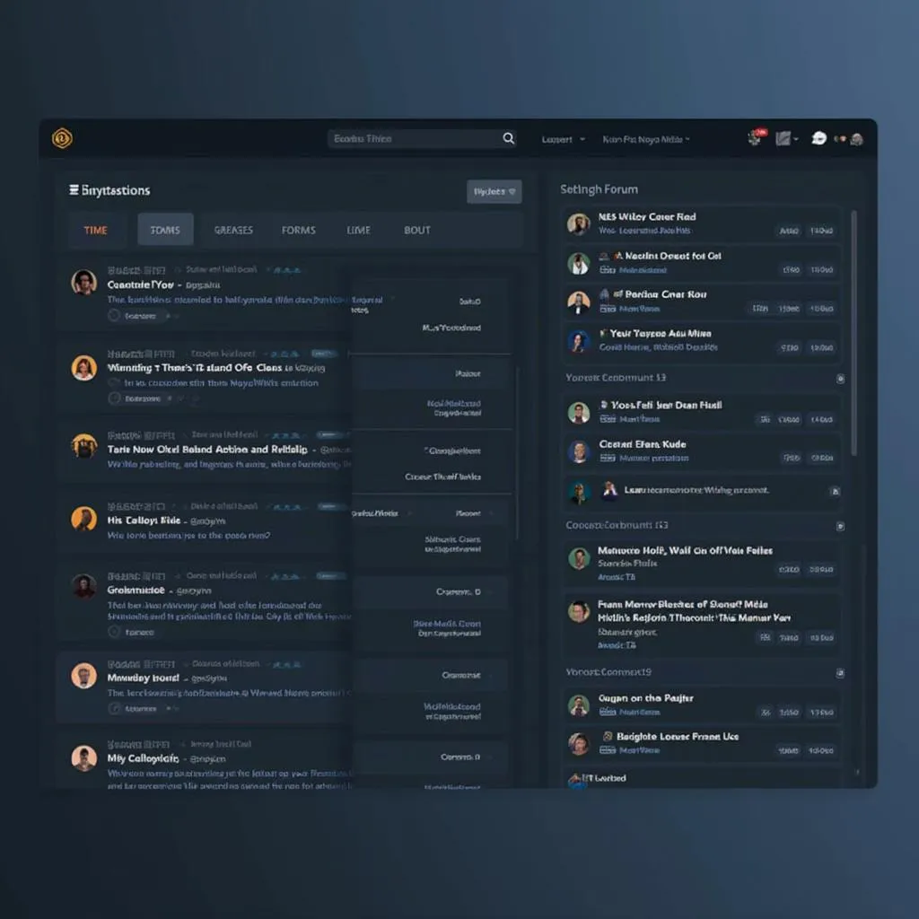 NovaWhite online community forum interface
