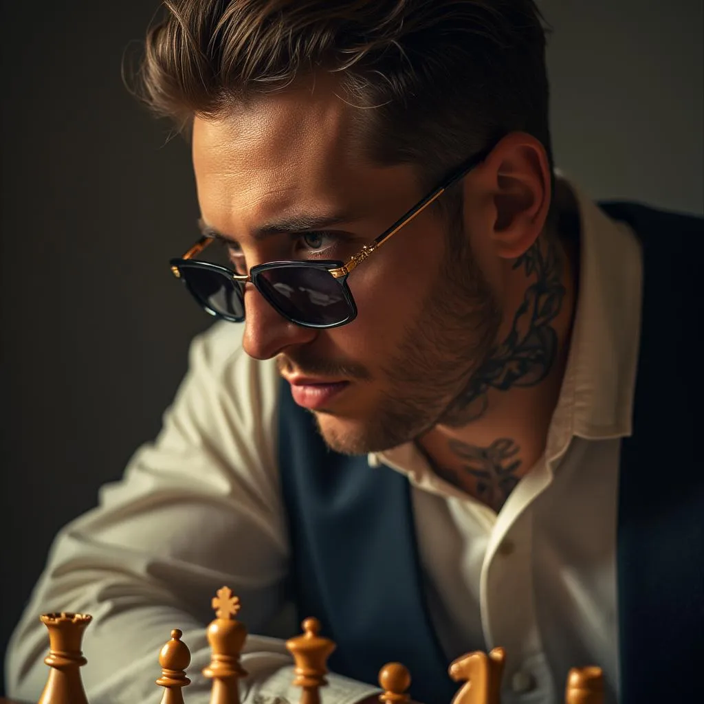 Portrait of an elegant NovaWhite player